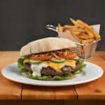 Zwiebel Pinsa Burger